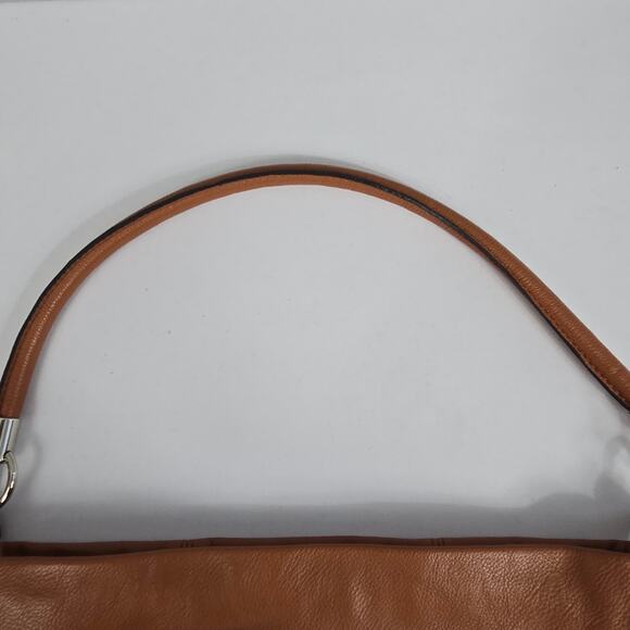 Liz Claiborne Tan Zipper Closure Satchel Shoulder Bag / Purse with Tassel Detail - Picture 6 of 14